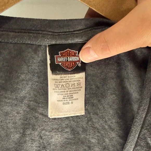 Harley-Davidson Tee with Orange Graphics - Picture 2 of 3